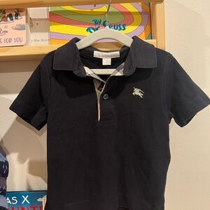 Burberry Black Polo Shirt Classic Design